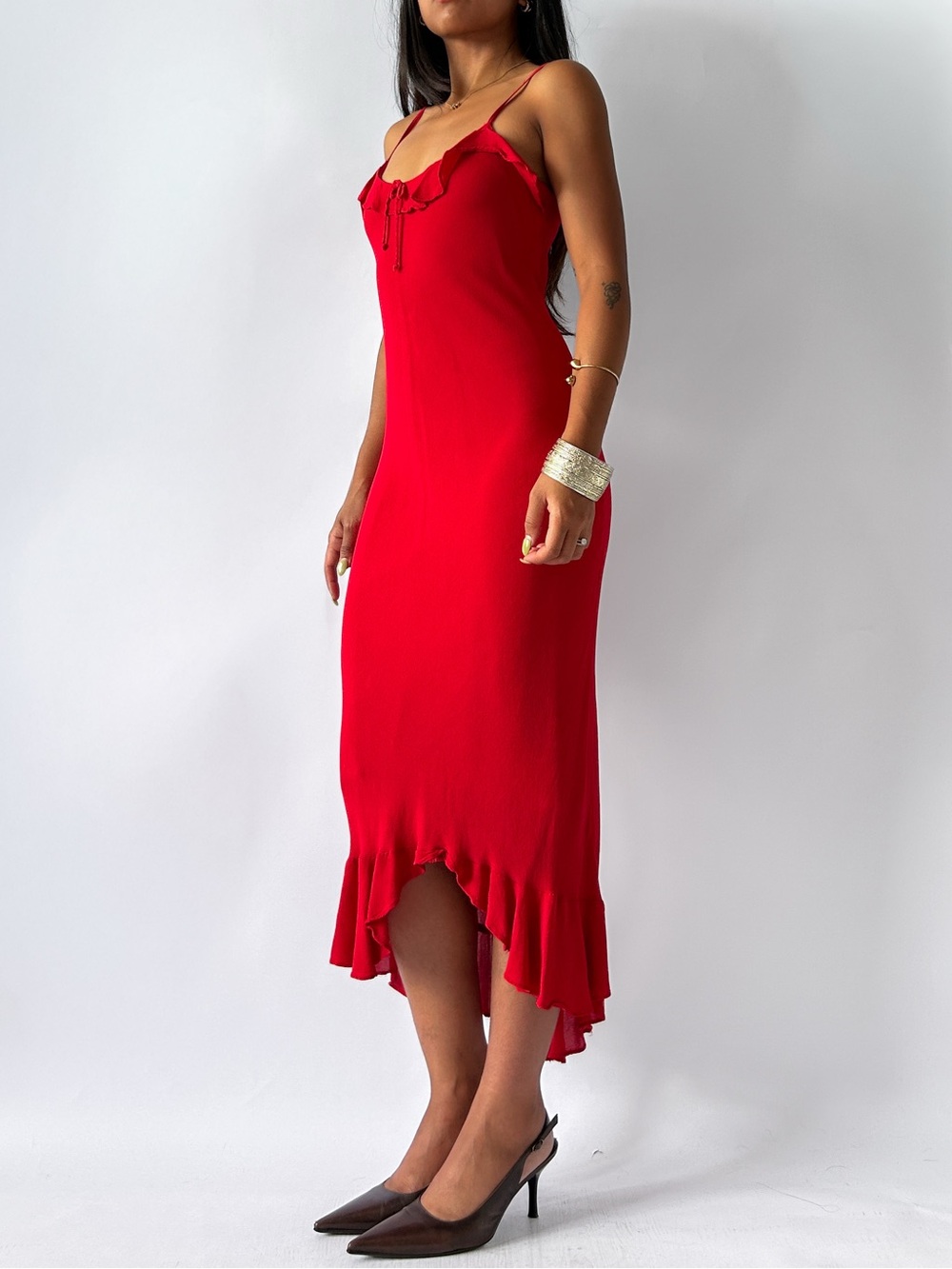 Denise Collection Vintage 90s Bias cut dress Size Xsmall/US2 - Picture 2 of 4